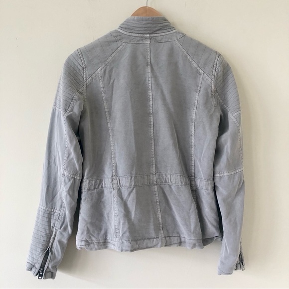 Lucky Brand Women’s Gray Lyocell Moto Jacket Size Small - Picture 10 of 10